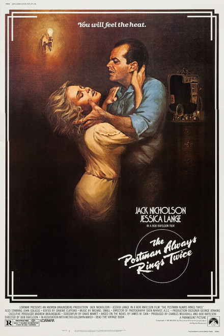 The Postman Always Rings Twice (1981)_1 Poster Canvas Movie Film Print A0 A1 A2