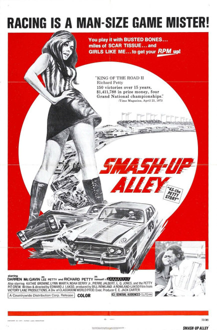 43_ The Richard Petty Story (1974)_2 Movie Film Poster Canvas iconic design