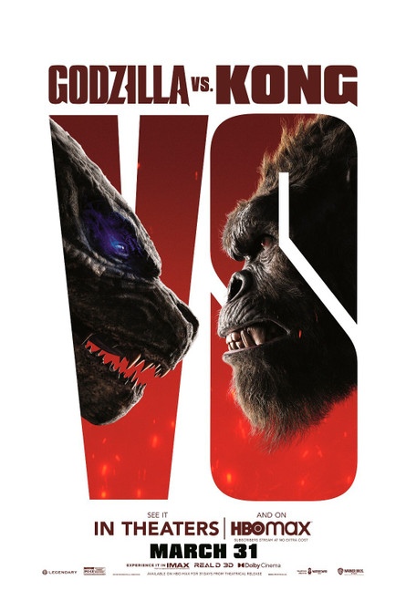 Godzilla vs. Kong (2021)_6 Movie Film Poster Canvas iconic design