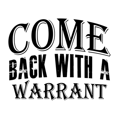 come back with a warrant-01 Poster Canvas Movie Film Print A0 A1 A2 A3 A4 A5 A6