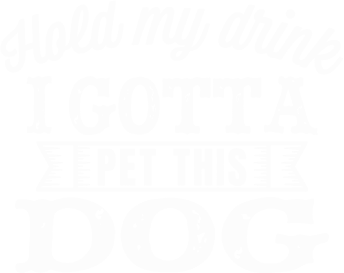 0018 PetThisDog distressed wht Funny Poster Design Canvas Motivation Print A0 A1