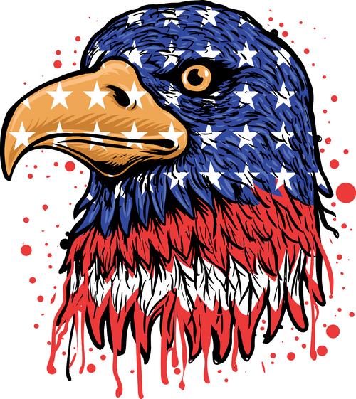 222. American eagle Fun Gift Poster Canvas Print A0 A1 A2 A3 A4 A5 A6 Art Wall D