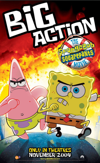 The SpongeBob SquarePants Movie (2004)_2 Poster Canvas Movie Film Print A0 A1 A2