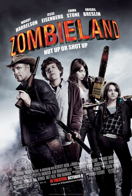 Zombieland (2009)_2 Poster Canvas Movie Film Print A0 A1 A2 A3 A4 A5 A6 Art Wall