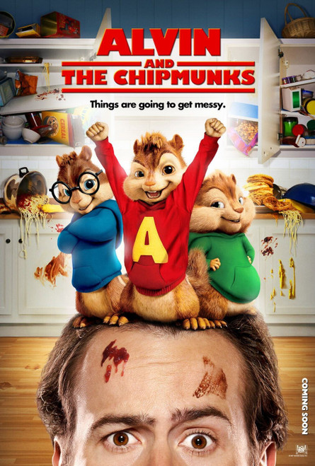 Alvin and the Chipmunks (2007)_5 Movie Film Poster Canvas iconic design