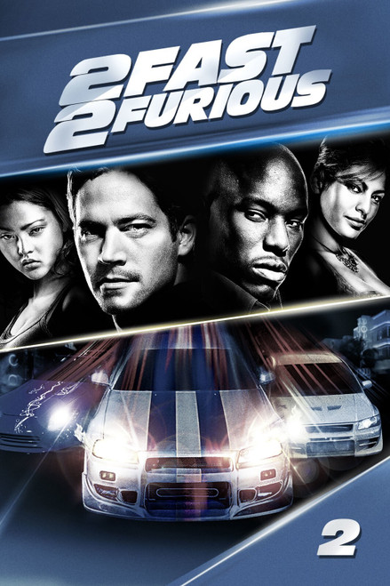 2Fast2Furious2 Poster Canvas Movie Film Print A0 A1 A2 A3 A4 A5 A6 Art Wall Deco