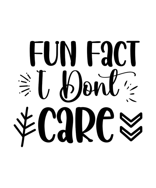 Fun Fact I Dont Care-01 (2) Poster Canvas Movie Film Print A0 A1 A2 A3 A4 A5 A6