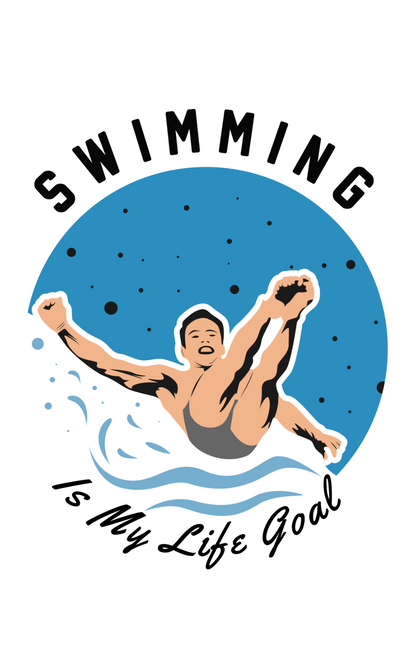 Swimming is My Life Goal Poster Canvas Movie Film Print A0 A1 A2 A3 A4 A5 A6 Art