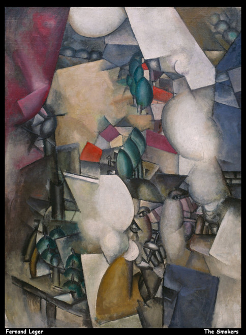 fernand-leger---the-smokers_11020933514_o(1) Poster Canvas Movie Film Print A0 A