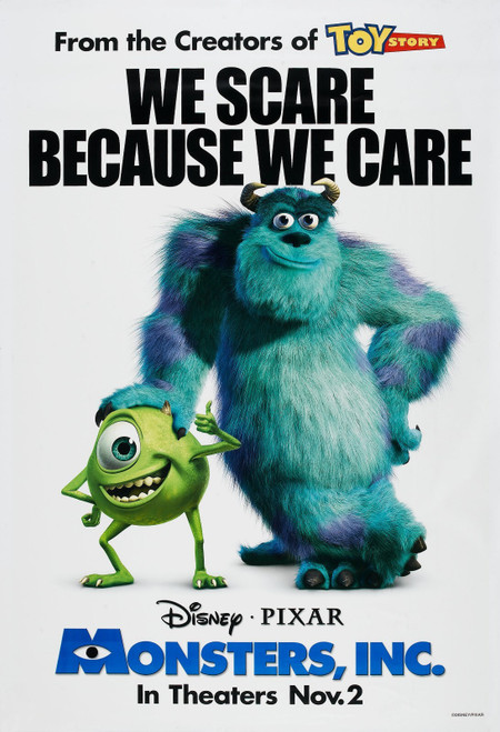 Monsters, Inc. (2001)_10 Poster Canvas Movie Film Print A0 A1 A2 A3 A4 A5 A6 Art