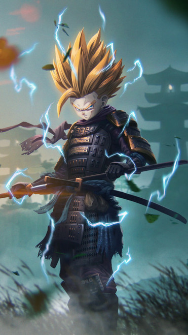 samurai-son-gohan-m7-2160x3840 Poster Canvas Movie Film Print A0 A1 A2 A3 A4 A5