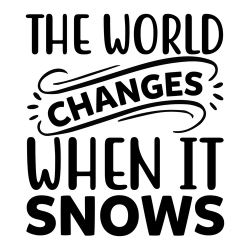 The world changes when it snows-01 Poster Canvas Movie Film Print A0 A1 A2 A3 A4