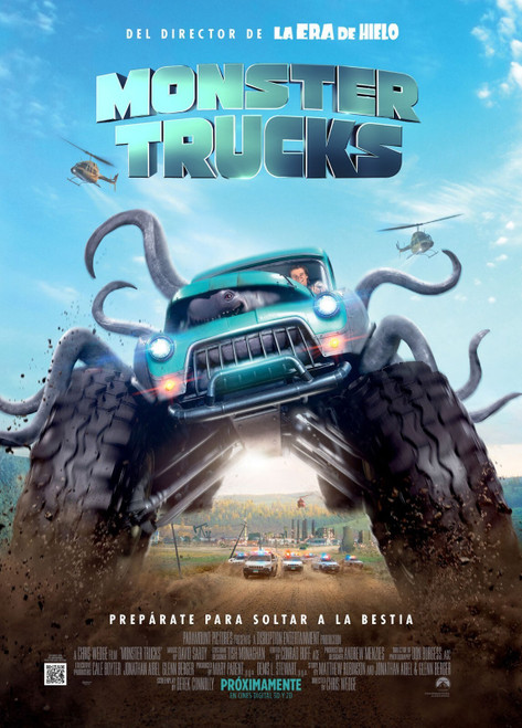 Monster Trucks (2016)_2 Poster Canvas Movie Film Print A0 A1 A2 A3 A4 A5 A6 Art