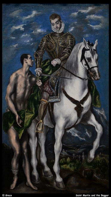 el-greco---saint-martin-and-the-beggar--jpb_27361289435_o(1) Poster Canvas Print
