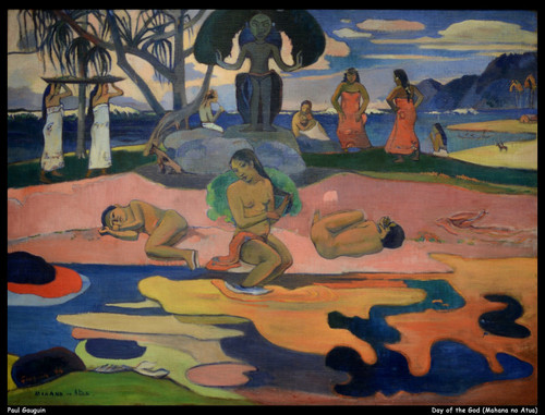 paul-gauguin---day-of-the-god-mahana-no-atua--jpb_18587969708_o(1) Poster Canvas