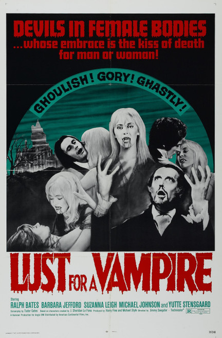 Lust For Vampire 01 Poster Canvas Print Art Painting Decor Reprint wall A0 A1 A2