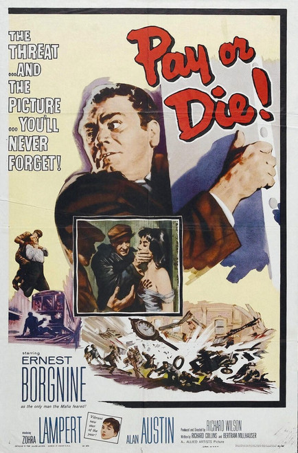 Pay or Die (1960)_0 Poster Canvas Movie Film Print A0 A1 A2 A3 A4 A5 A6 Art Wall