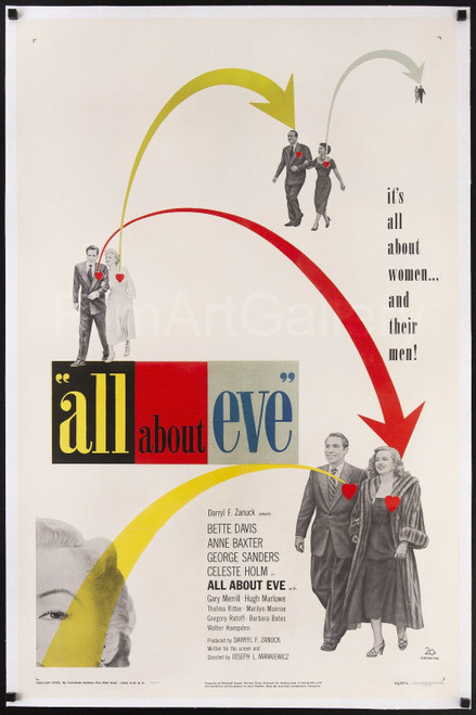 All about Eve Poster or Canvas Picture Art Movie Car Game Film A0-A4