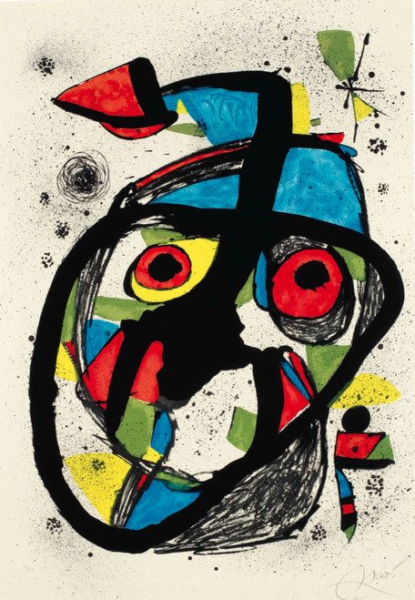 Joan Miro 42 - Carota Poster Canvas Movie Film Print A0 A1 A2 A3 A4 A5 A6 Art Wa