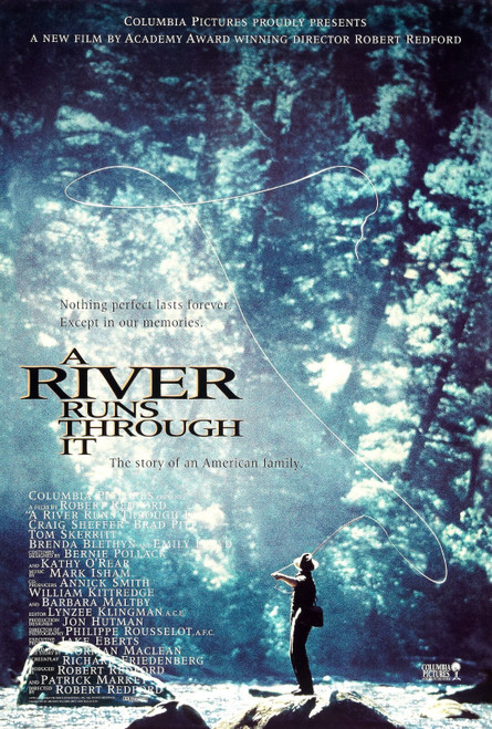 A River Runs Through It (1992)_0 Movie Film Poster Canvas iconic design