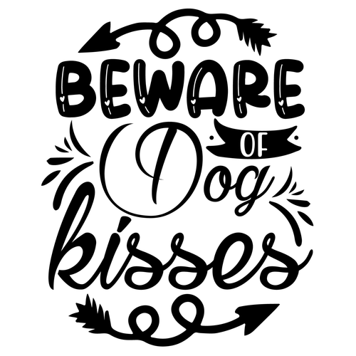 Beware Of Dog Kisses-01 Poster Canvas Movie Film Print A0 A1 A2 A3 A4 A5 A6 Art