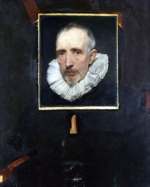 DYCK, Sir Anthony Van - Portrait of Cornelis van der Geest Poster Canvas Movie F