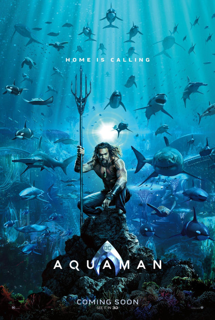 Aquaman (2018)_1 Movie Film Poster Canvas iconic design