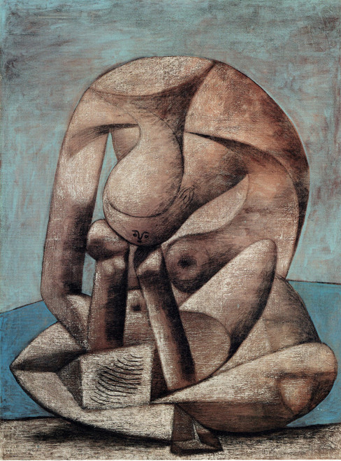 Pablo Picasso - Large Bather with a book 1937 Poster Canvas Movie Film Print A0