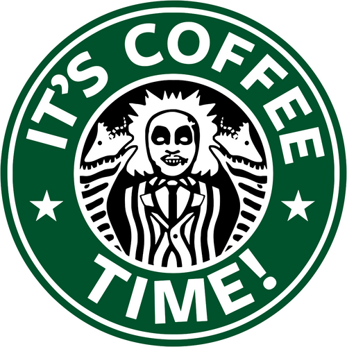 Beetlejuice_Starbucks (2) Poster Made to Order Canvas Print A0 A1 A2 A3 A4 A5 A6