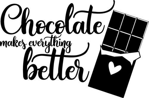 chocolate makes everything better Poster Canvas Movie Film Print A0 A1 A2 A3 A4