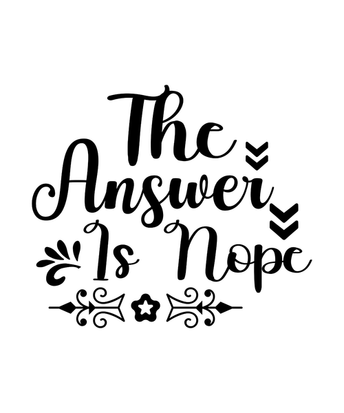 The Answer Is Nope-01 (3) Poster Canvas Movie Film Print A0 A1 A2 A3 A4 A5 A6 Ar