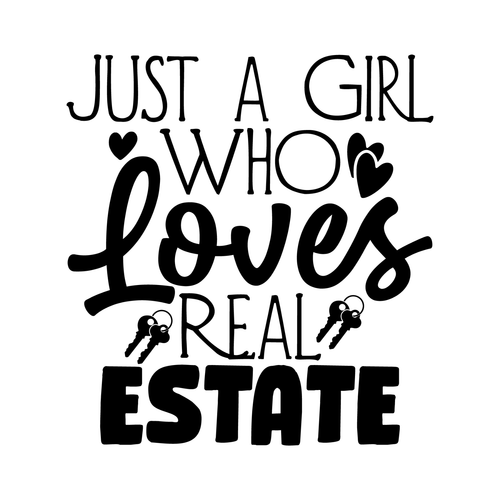 just a girl who loves real estate-01 (6) Poster Canvas Movie Film Print A0 A1 A2