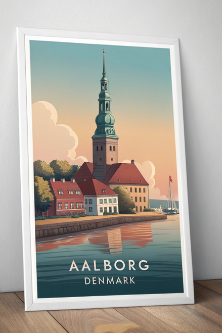 Captivating Aalborg Denmark Travel Poster - Scandinavian City Art Print Poster M
