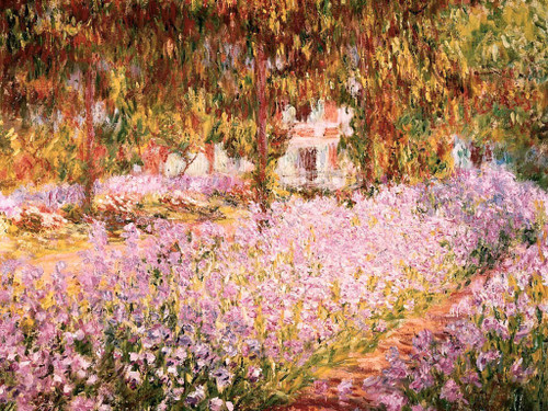 ST-ARTI001-Garden-at-Giverny-by-Monet-2 Poster Canvas Movie Film Print A0 A1 A2