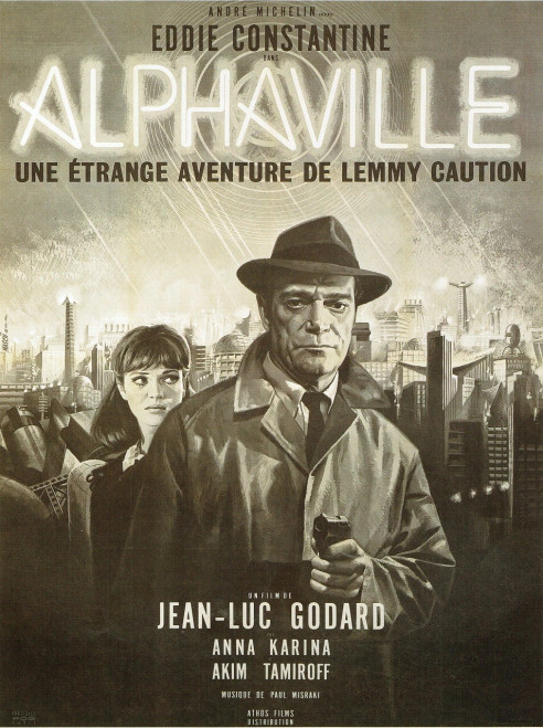 Alphaville- French 1965 small Poster Canvas Movie Film Print A0 A1 A2 A3 A4 A5