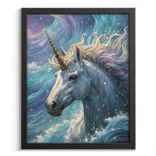 Unicorn Wall Art Mystical Unicorn Print Whimsical Art Unicorn Picture For Lounge