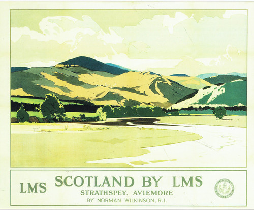 Scotland Railway vintage poster 77 Strathspey