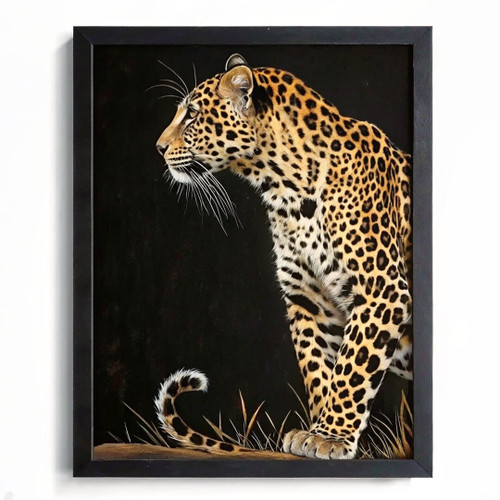 Minimalist Leopard Print Leopard Wall Art Altered Art Poster Leopard Home Decor
