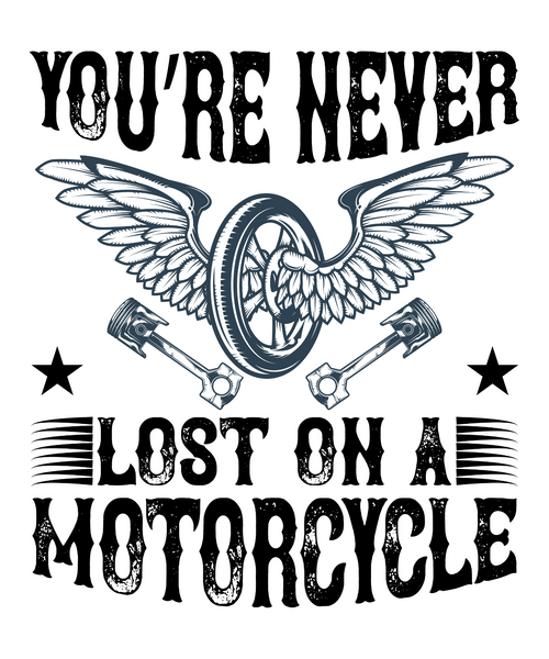 You re never lost on a motorcycle-01 Poster Canvas Movie Film Print A0 A1 A2 A3