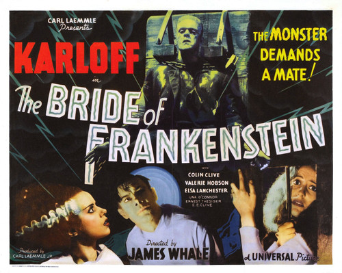Bride Of Frankenstein 04 Poster Canvas Movie Film Print A0 A1 A2 A3 A4 A5 A6 Art