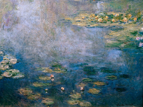 ST-ARTI001-Water-Lilies-by-Monet Poster Canvas Movie Film Print A0 A1 A2 A3 A4 A
