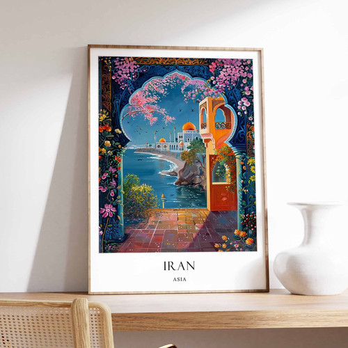 8_Iran Poster, Islamic Decor, Islamic Art, Middle Eastern Art, Iran Gift, Iran T