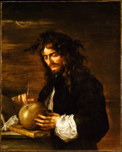 Self-portrait_of_Salvator_Rosa Poster Canvas Movie Film Print A0 A1 A2 A3 A4 A5