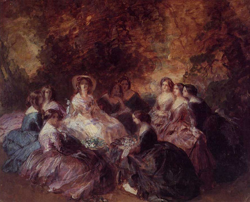 Winterhalter_Franz_Xavier_The_Empress_Eugenie_Surrounded_by_ Poster Canvas Movie
