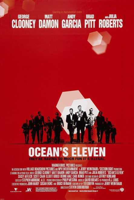 Ocean_s Eleven (2001)_2 Poster Canvas Movie Film Print A0 A1 A2 A3 A4 A5 A6 Art