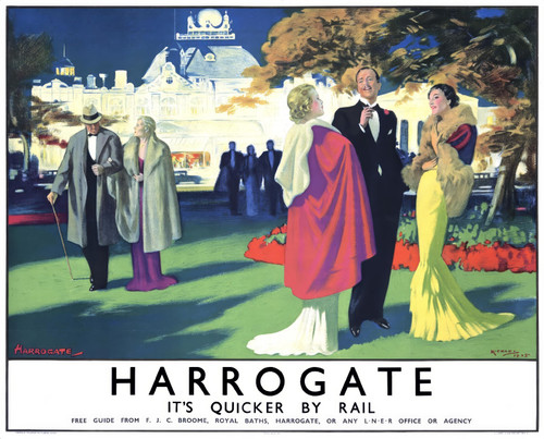 51303129795_MICHAEL. Harrogate, It's Quicker by Rail, 1935.-artofuniverse0