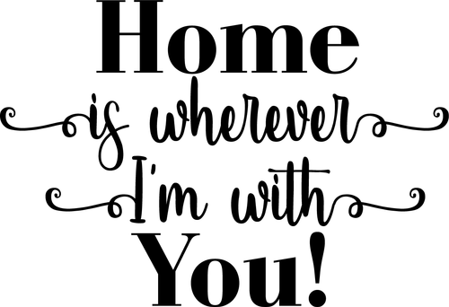 home is wherever Poster Canvas Movie Film Print A0 A1 A2 A3 A4 A5 A6 Art Wall De