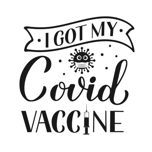 I got my Covid Vaccine Poster Canvas Movie Film Print A0 A1 A2 A3 A4 A5 A6 Art W