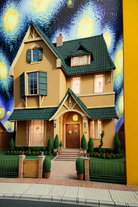 Dali's and Van Gogh's House (5) Poster Canvas Print Art Painting Decor Reprint w