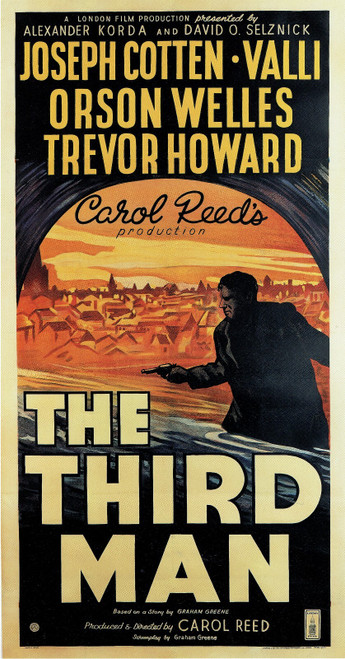 the Third Man- British -1949 Poster Canvas Movie Film Print A0 A1 A2 A3 A4 A5 A6